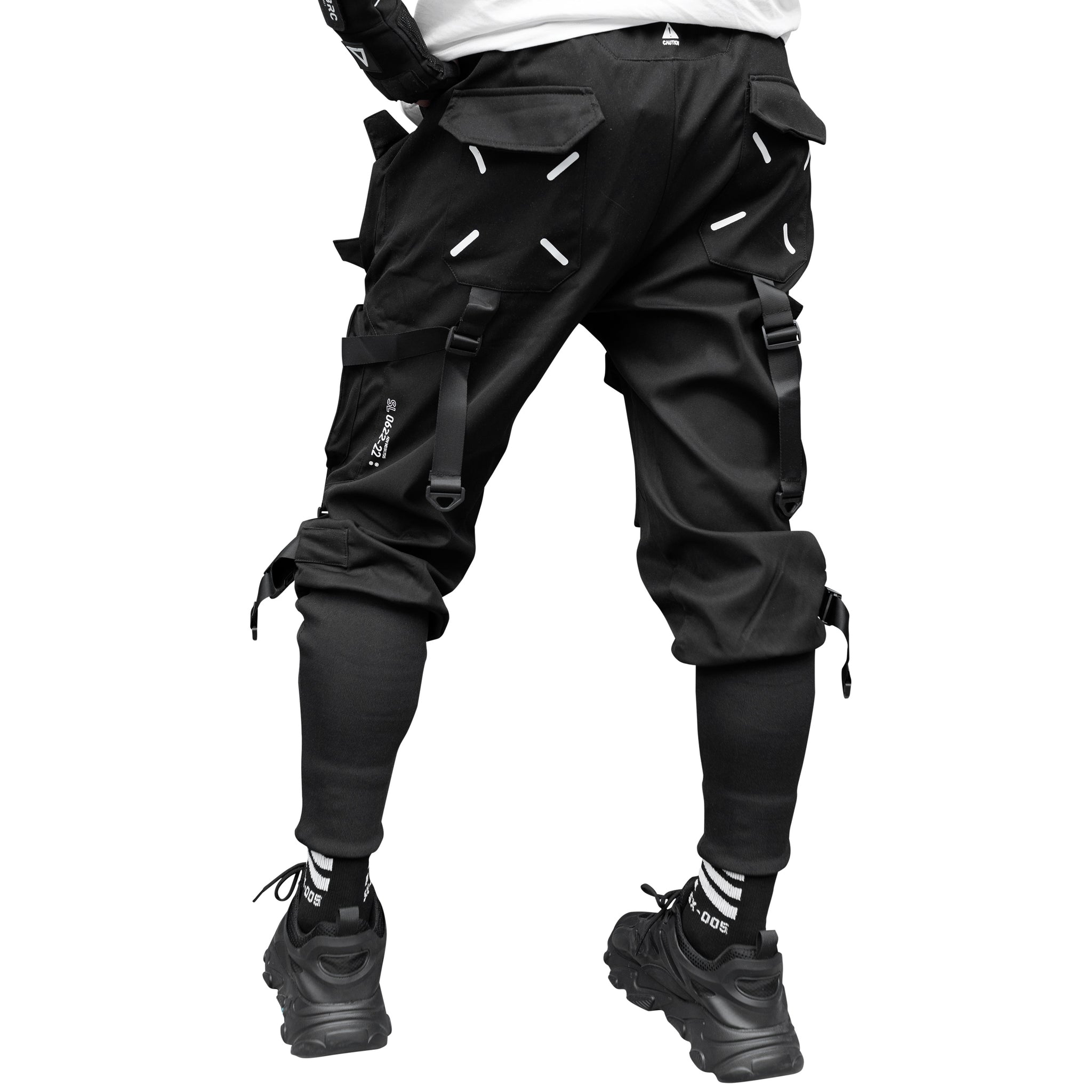 CG-Type 12X Black Cargo Pants - Fabric of the Universe