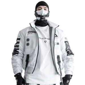 Y-2050 White Short Bomber Jacket