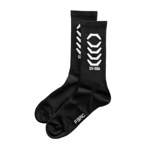 SX-006 Black Crew Socks