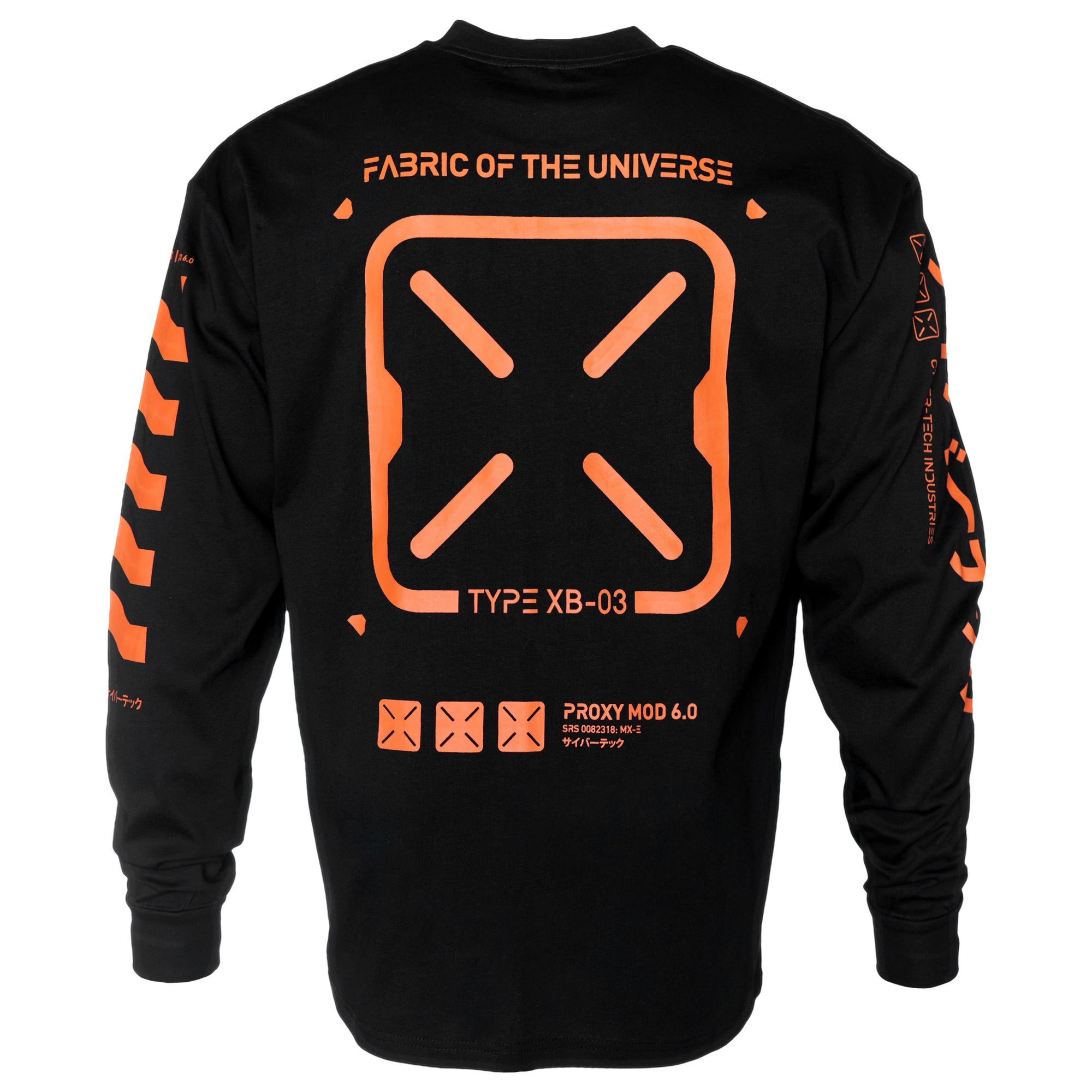 XB-03 Black Orange Long Sleeve T