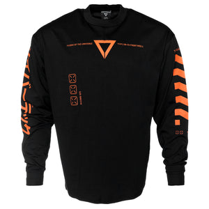 XB-03 Black Orange Long Sleeve T