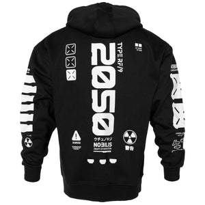 Y-2050 Black Zip Hoodie