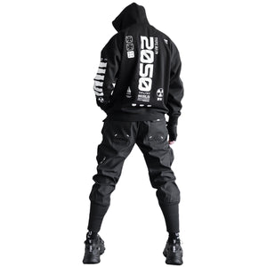 Y-2050 Black Zip Hoodie